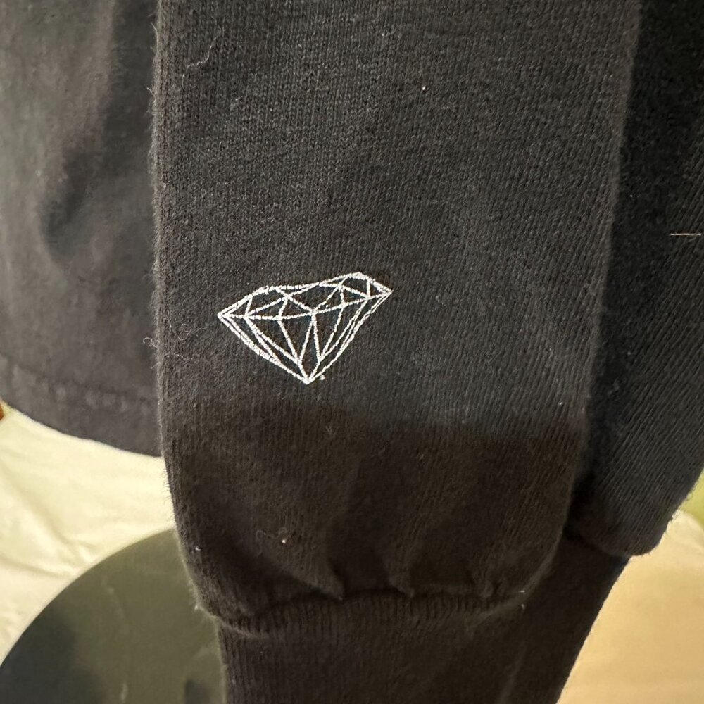 Diamond Supply x Saw Movie Men's Black Long Sleeve Shirt Small Twisted Pictures - Picture 4 of 5